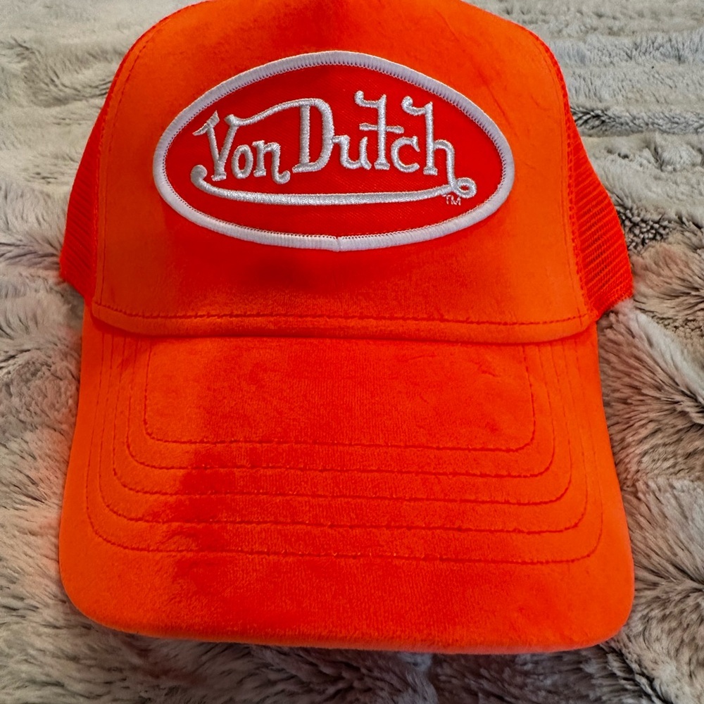 Von Dutch Orange Trucker Hat